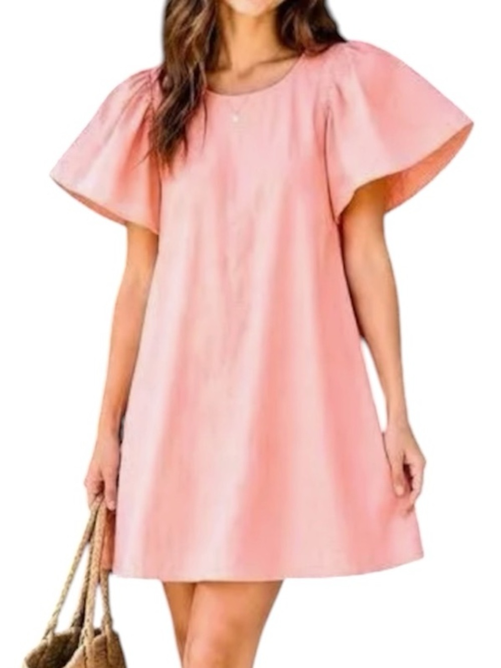 Madewell flutter sleeve shift dress